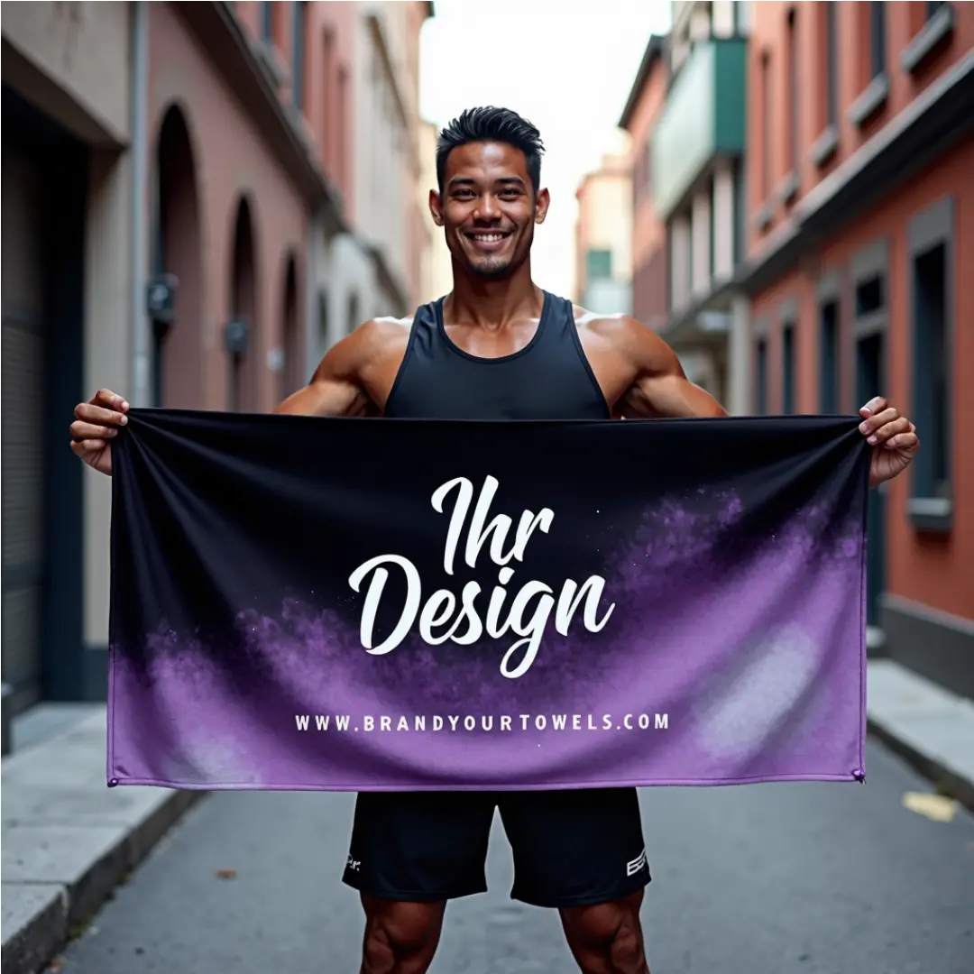 Mikrofaser-Handtücher mit Logo bedrucken – individuelle Werbehandtücher für Unternehmen, Hotels und Fitnessstudios